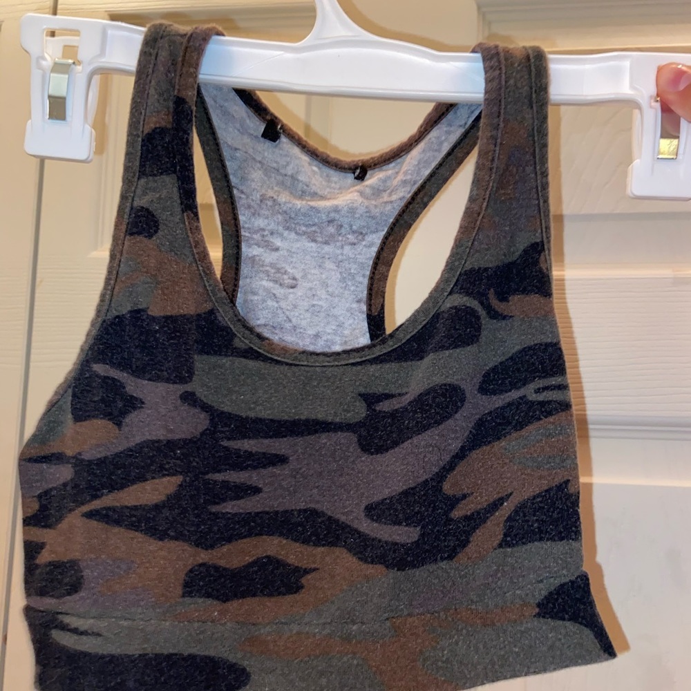 Camo sports bra